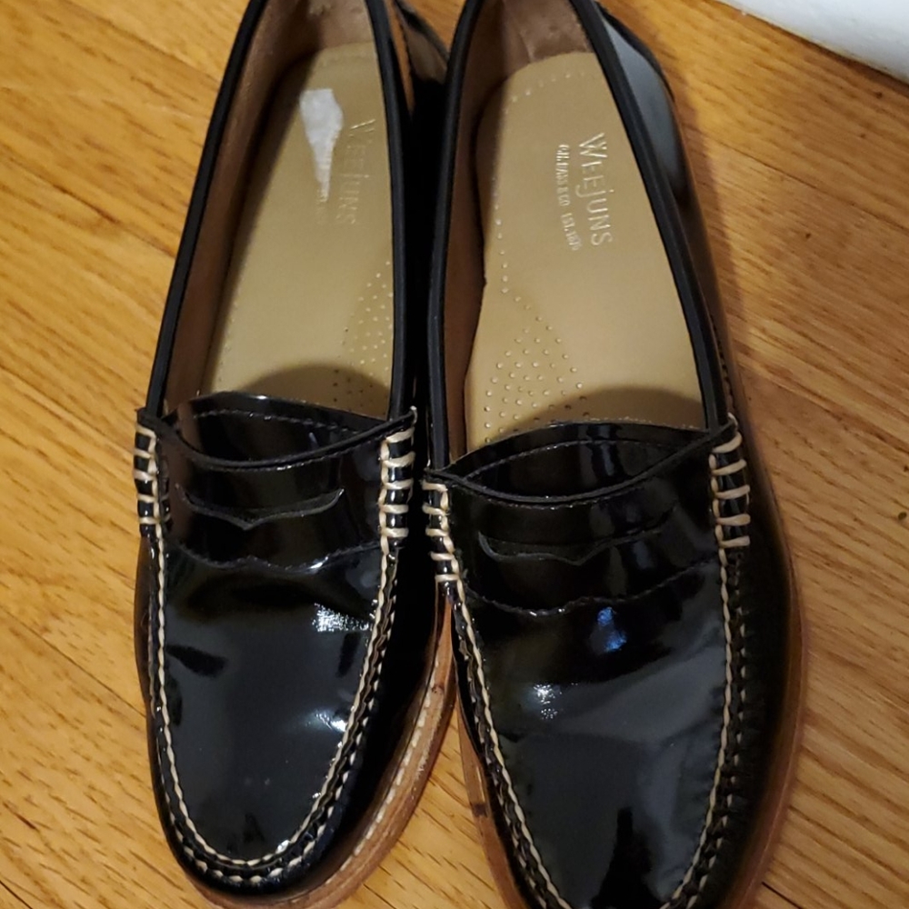 Whitney Bass Weejuns black patent leather